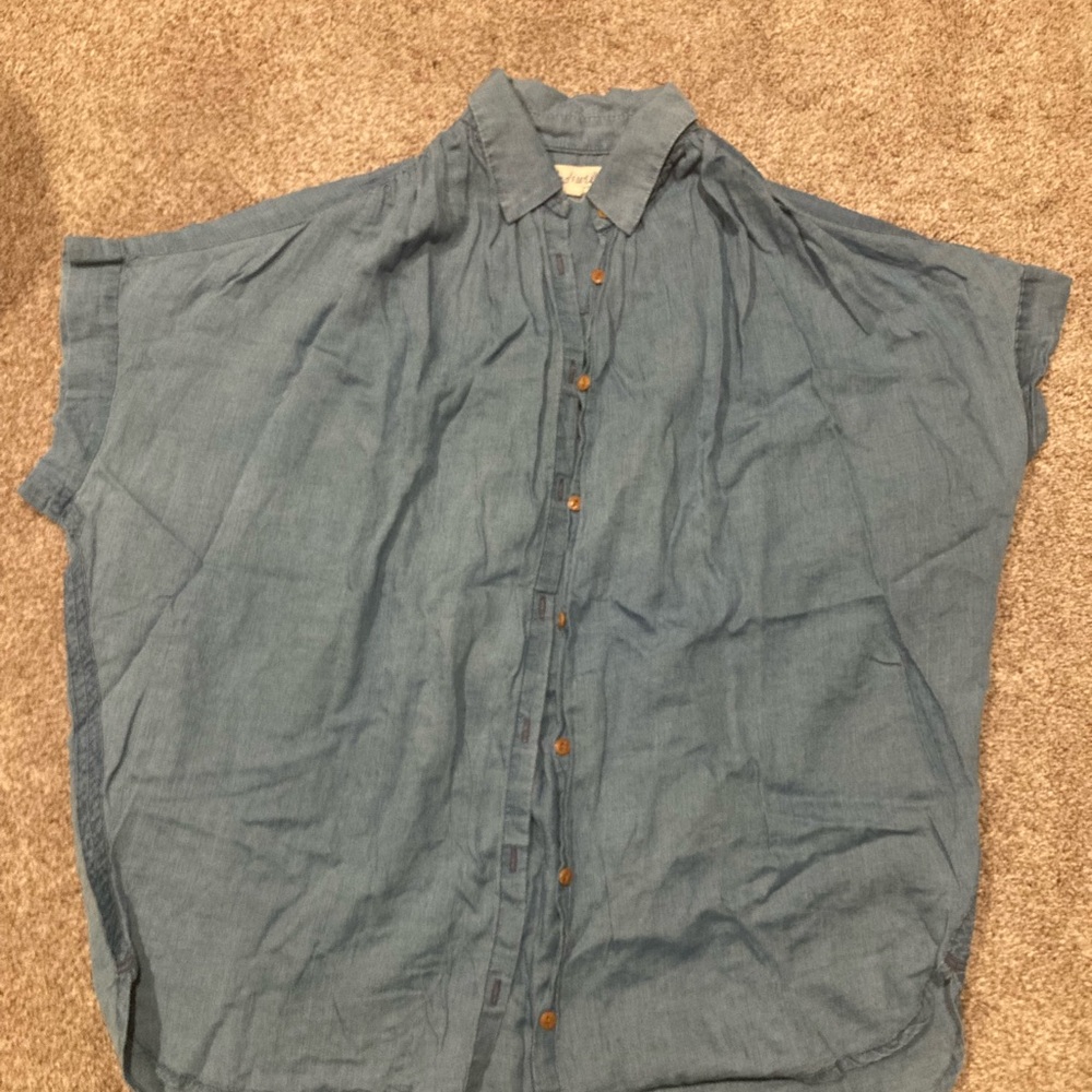 Madewell blue button down Women’s shirt